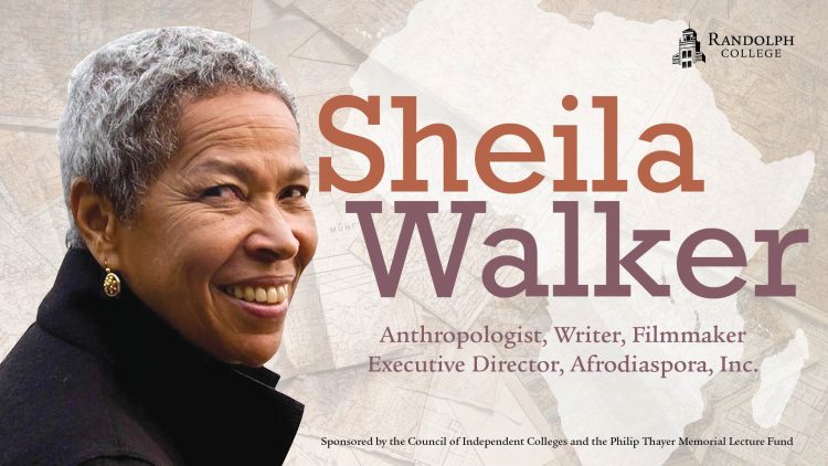 Graphic for Thayer Lecture featuring Sheila Walker