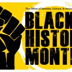 Logo/flyer for Black History Month events