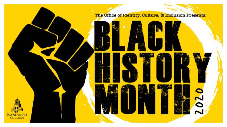 Logo/flyer for Black History Month events