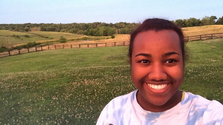 Tyrah Cobb-Davis ’19 has conducted restoration work at various sites in Virginia and Maryland as part of her work with the Chesapeake Conservation Corps. Tyrah Cobb-Davis ’19 has conducted restoration work at various sites in Virginia and Maryland as part of her work with the Chesapeake Conservation Corps.