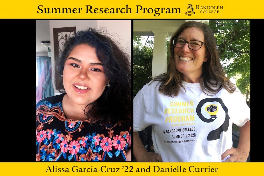 Summer Research 2020 - Danielle Currier