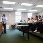 Professor Sarah Sojka teaches during the 2018 Step Up to the Physical Sciences and Engineering at Randolph (SUPER) program.