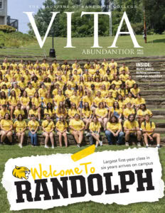 cover of Fall 2023 Vita magazine with photo of the class of 2027