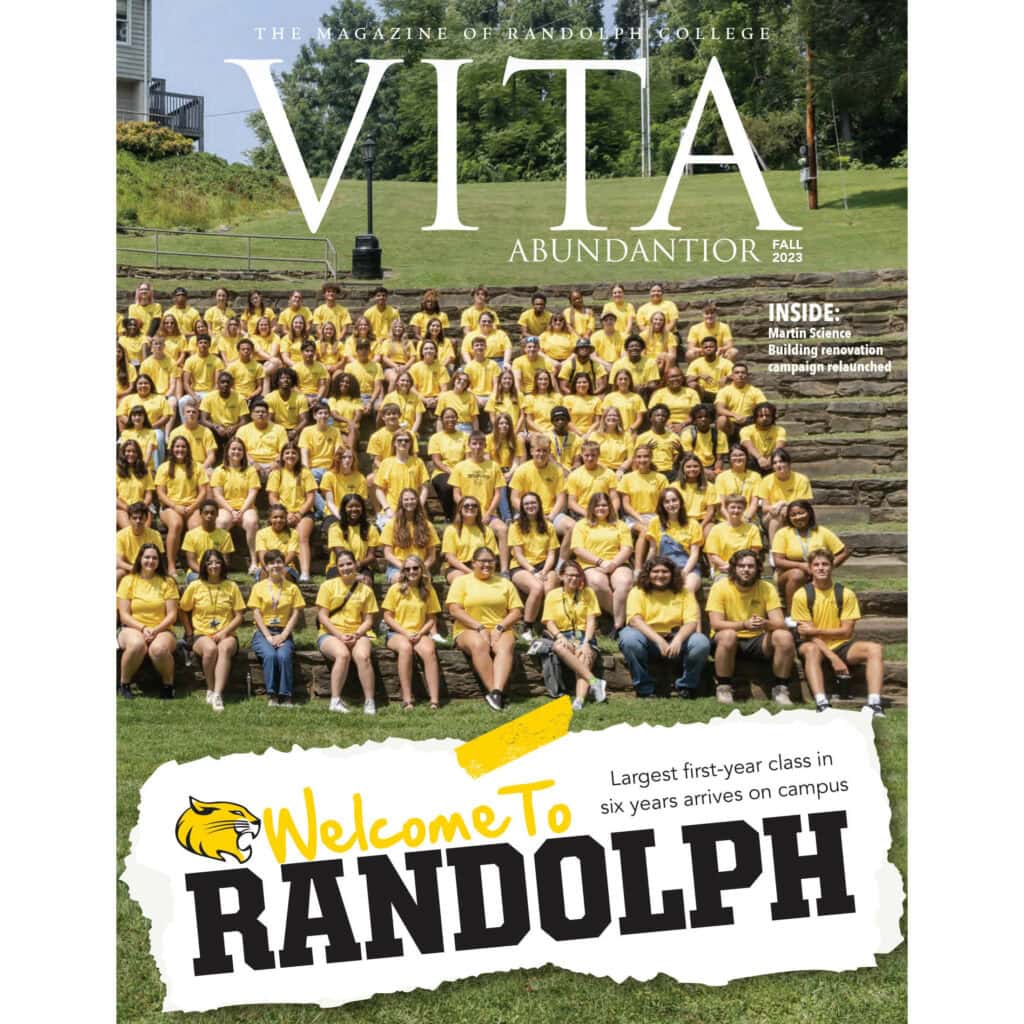 Front cover of Vita Abundantior, the magazine of Randolph College, Fall 2023