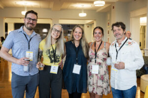 A group of alums pose together during Reunion