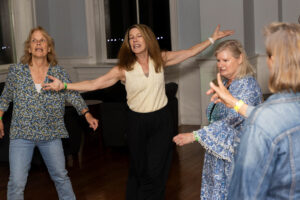 Alums hit the dance floor during a Reunion dance party