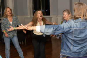 Alums hit the dance floor during a Reunion dance party