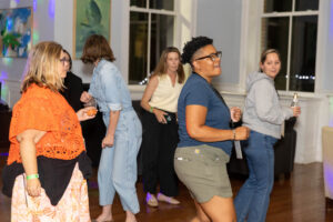 Alums hit the dance floor during a Reunion dance party
