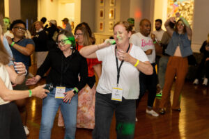 Alums hit the dance floor during a Reunion dance party