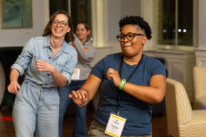 Alums hit the dance floor during a Reunion dance party