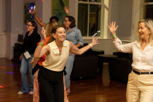 Alums hit the dance floor during a Reunion dance party