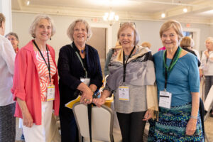 A group of alums pose for a photo during Reunion