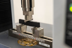 Close-up of a 3D printer 