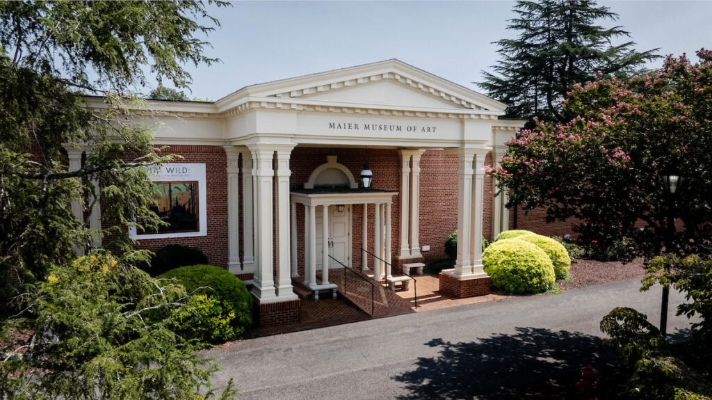 An exterior photo of the Maier Museum of Art at Randolph College An exterior photo of the Maier Museum of Art at Randolph College
