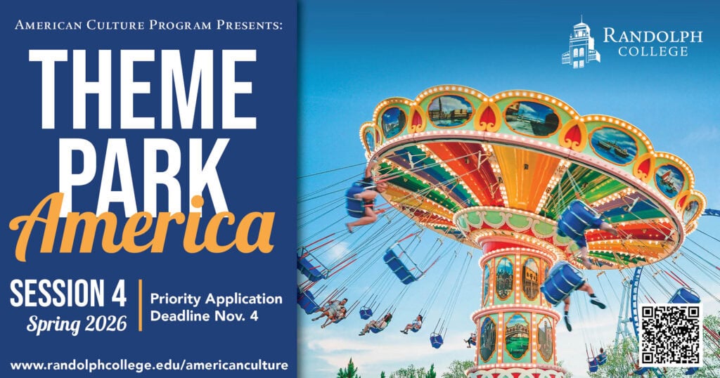 A web graphic with a carnival ride on one side, and the text  A web graphic with a carnival ride on one side, and the text