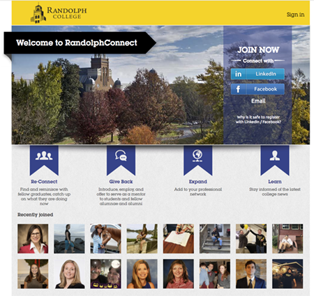 Randolph Connect web site