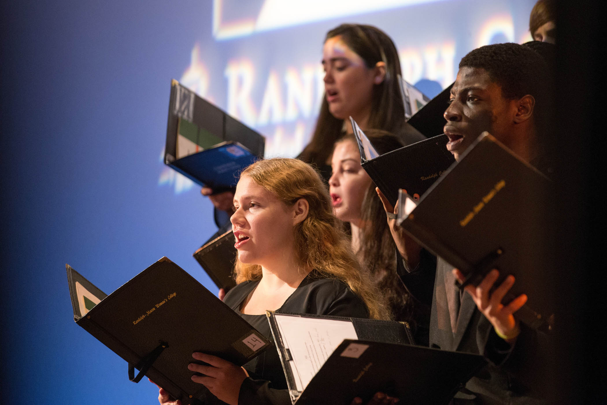 Chorale performs at the College's 125th Anniversry Convocation.