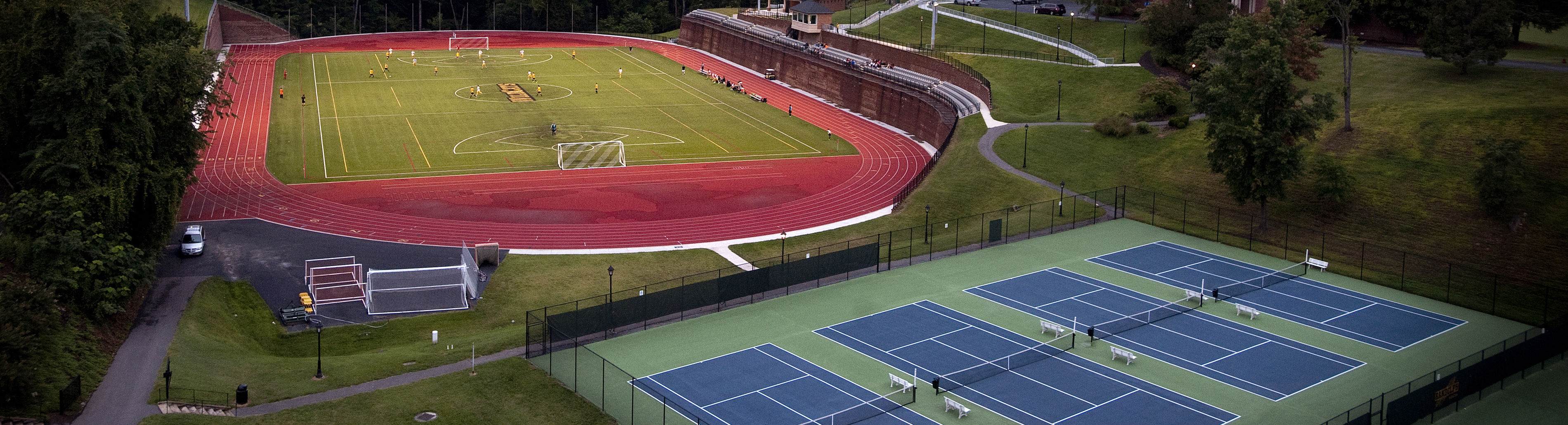 Photo of soccer field and tennis courts